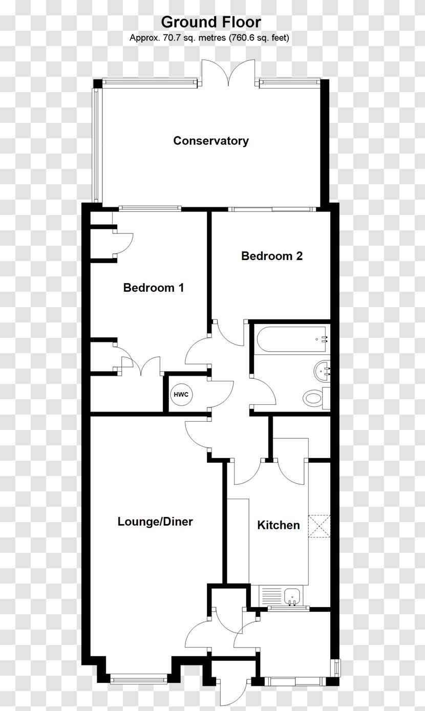 Floor Plan Single-family Detached Home BT26 6GE House Wapping - Schematic - Drawing Transparent PNG