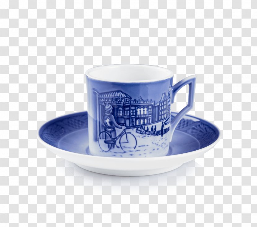 Coffee Cup 2016 Royal Copenhagen Christmas Ice Skating In Year Nr. RK2016 Alt. 1016866 Saucer Porcelain - Serveware Transparent PNG