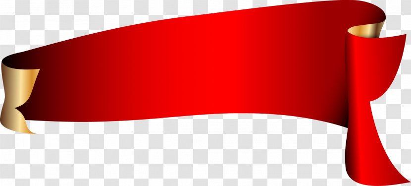 Red Ribbon - Vector Transparent PNG