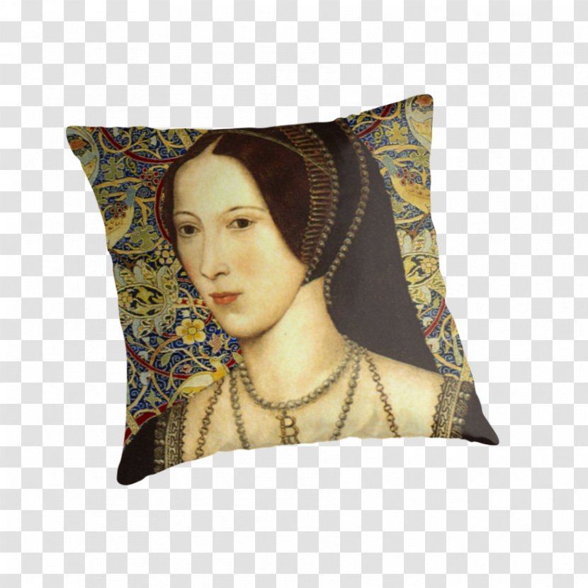 Anne Boleyn Throw Pillows Cushion Rectangle - Pillow - Queen England Transparent PNG