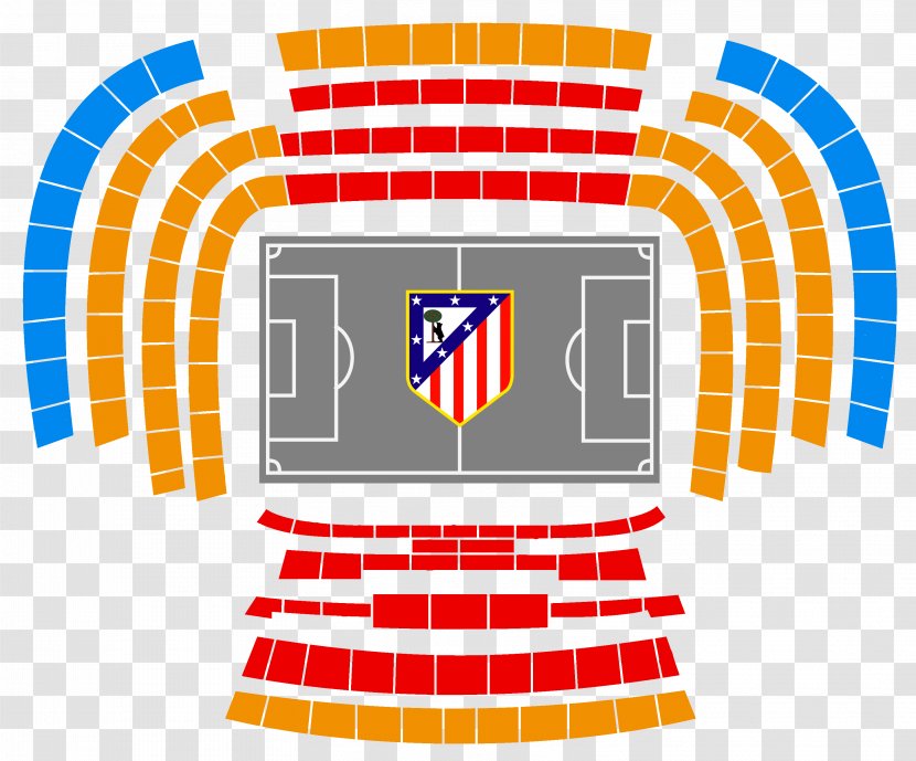 Vicente Calderón Stadium Atlético Madrid 2017–18 La Liga Football - Aircraft Seat Map - Atletico Transparent PNG