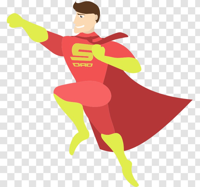 Father's Day Superhero Parent Child - Hero - Father Transparent PNG