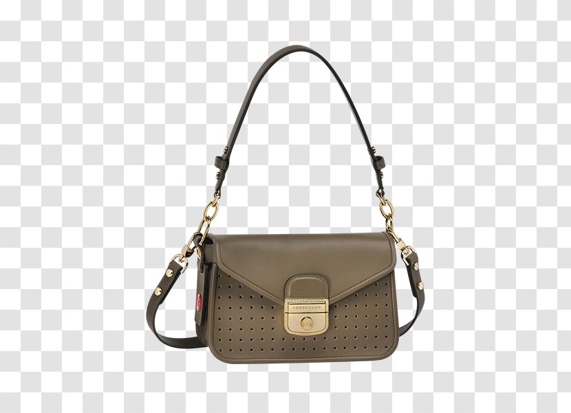Longchamp Handbag Leather Hobo Bag - Brown Transparent PNG