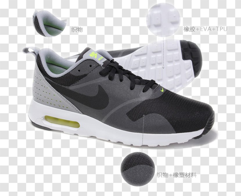 Shoe Sneakers Nike Free Air Max - Black Transparent PNG