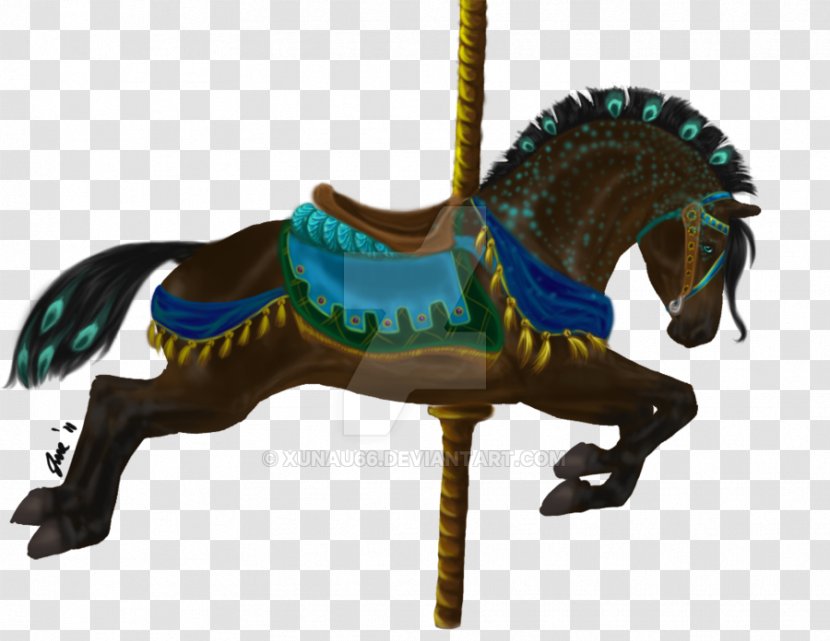 Mustang Stallion Amusement Park Pony Horse Tack - Animal Figure - Carousel Hourse Transparent PNG