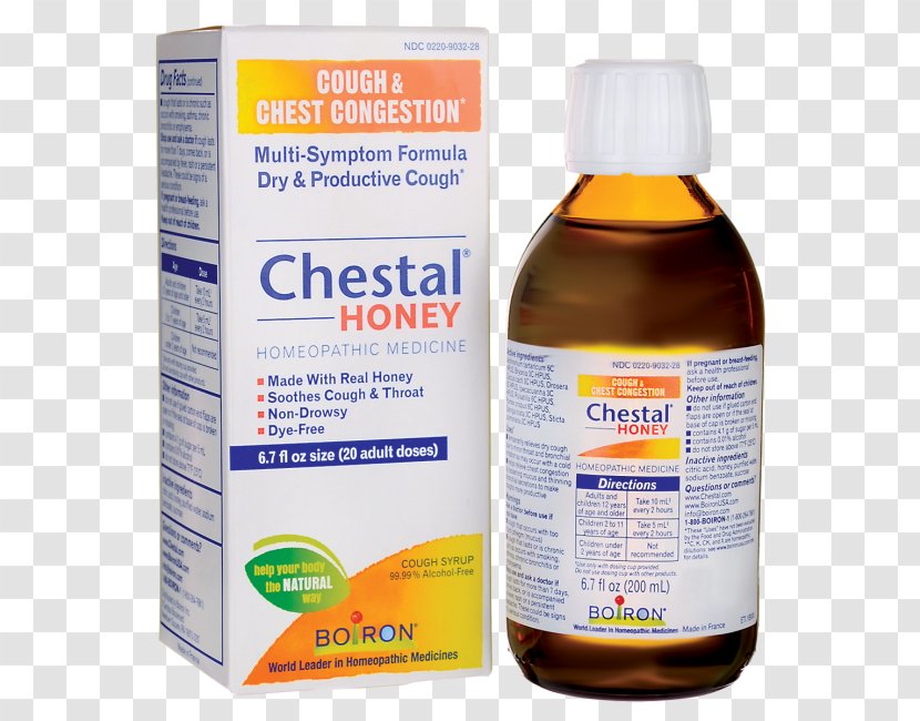 Boiron Cough Honey Homeopathy Common Cold Transparent PNG