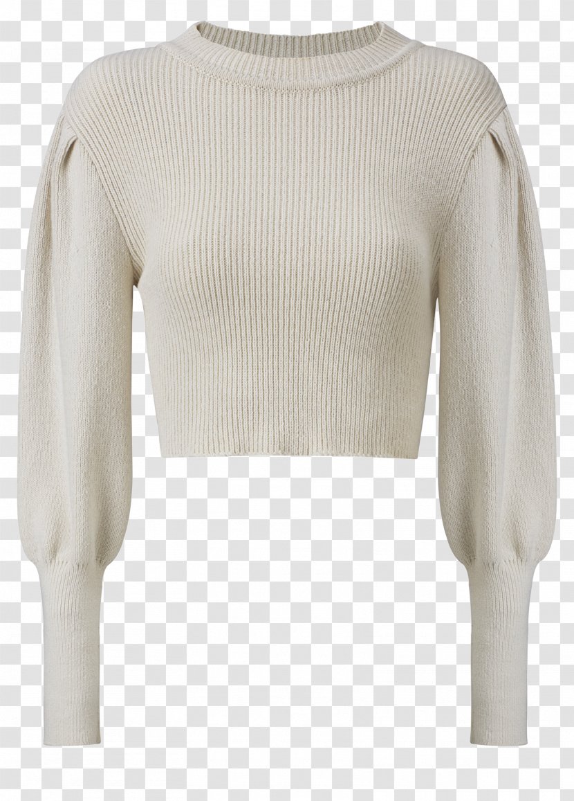 Sweater Outerwear Shoulder Sleeve Beige - Paris Daily Transparent PNG