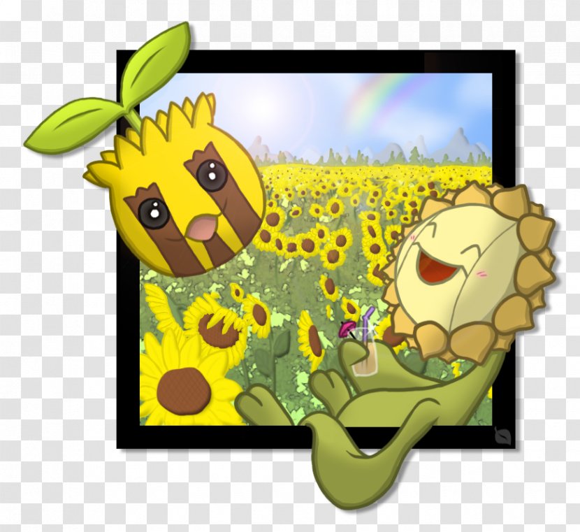 Pokémon Sun And Moon Sunflora Sunkern Common Sunflower - Drawing - Bath Transparent PNG