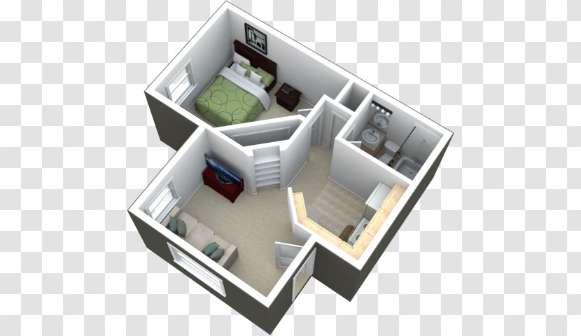 Studio Apartment House Real Estate Bedroom - Small Design Ideas On A Budget Transparent PNG