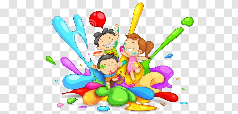 Holi Festival Child Desktop Wallpaper - Art Transparent PNG