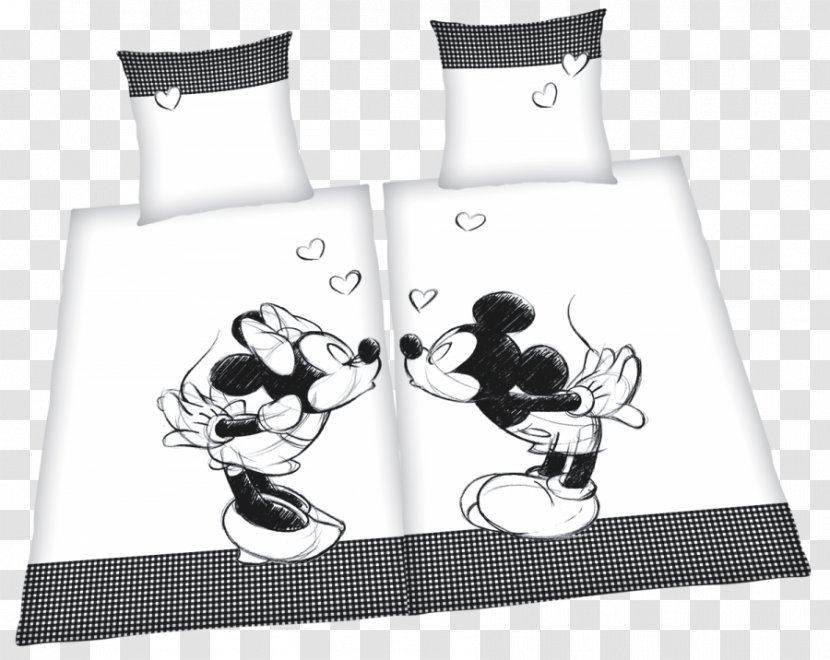 Minnie Mouse Mickey Bed Sheets Bedding - Outerwear Transparent PNG
