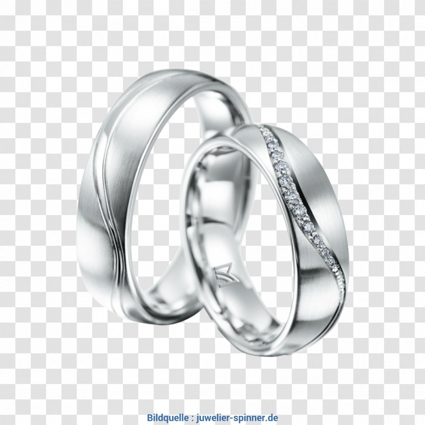 Wedding Ring Jewellery Engagement Carat - Jeweler - Eheringe Clipart Transparent PNG