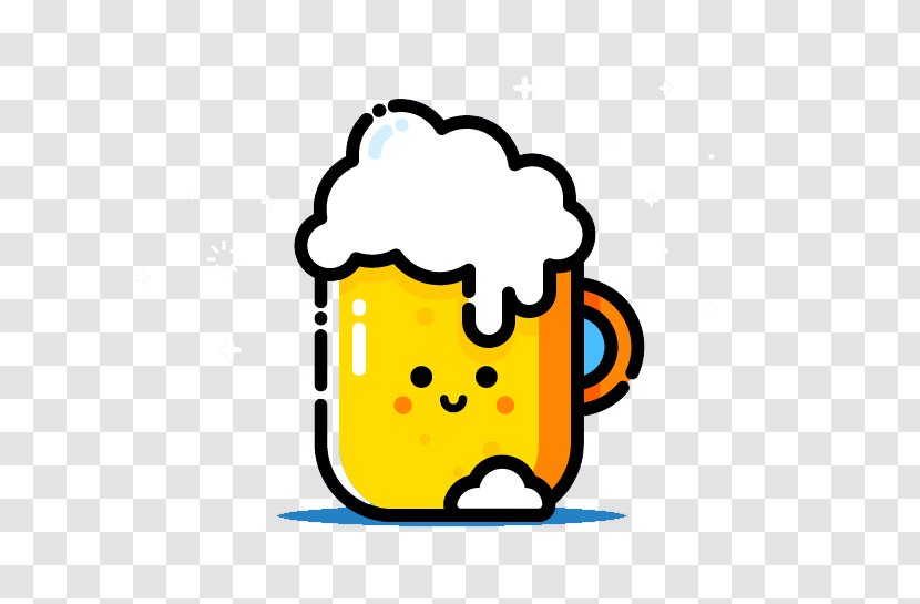 Beer Head Graphic Design Illustration - Yellow Transparent PNG