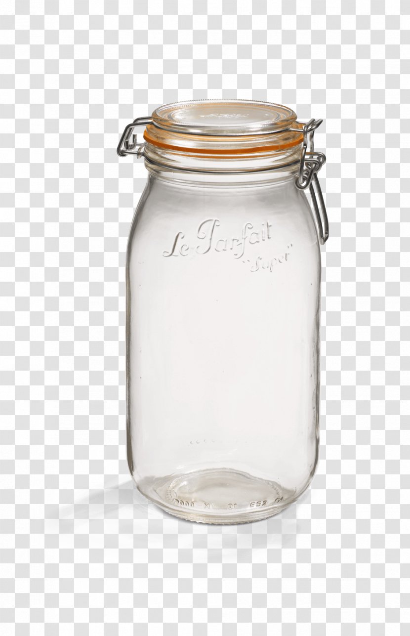 Mason Jar Glass Le Parfait Lid Transparent PNG