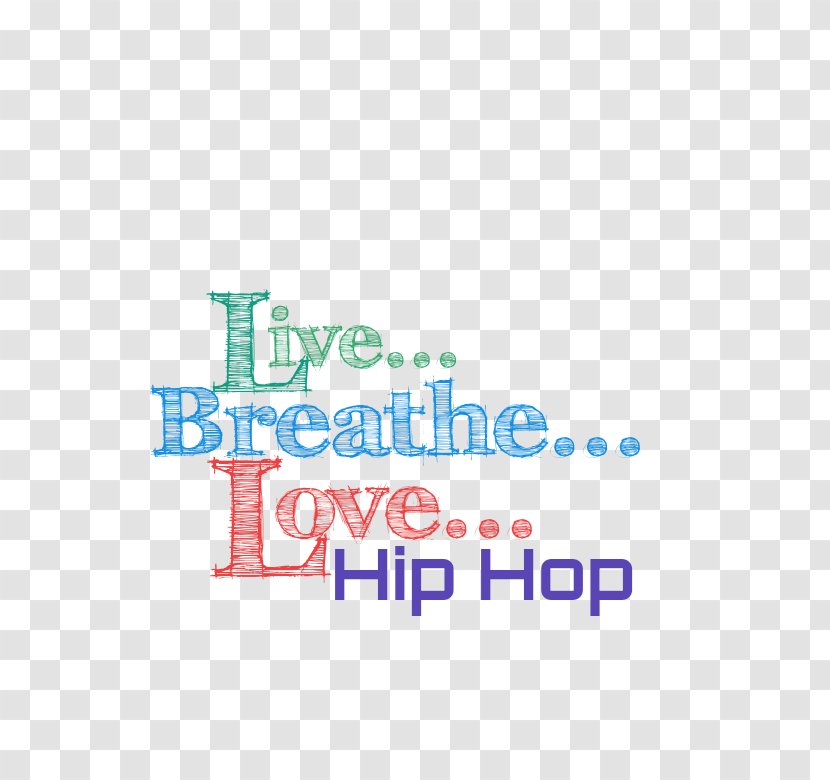 Logo Brand Love & Hip Hop Font - Blue Transparent PNG