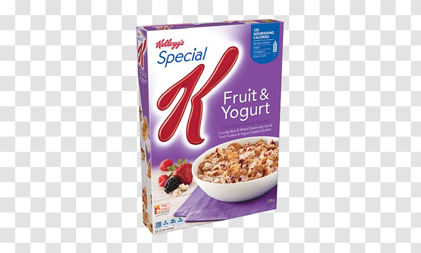 Breakfast Cereal Kellogg's Special K Fruit & Yogurt All-Bran Complete Wheat Flakes - Food - Rice Transparent PNG