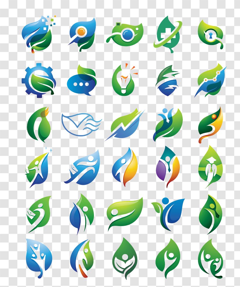Logo Creativity - Green - Leaf Shape Collection Transparent PNG