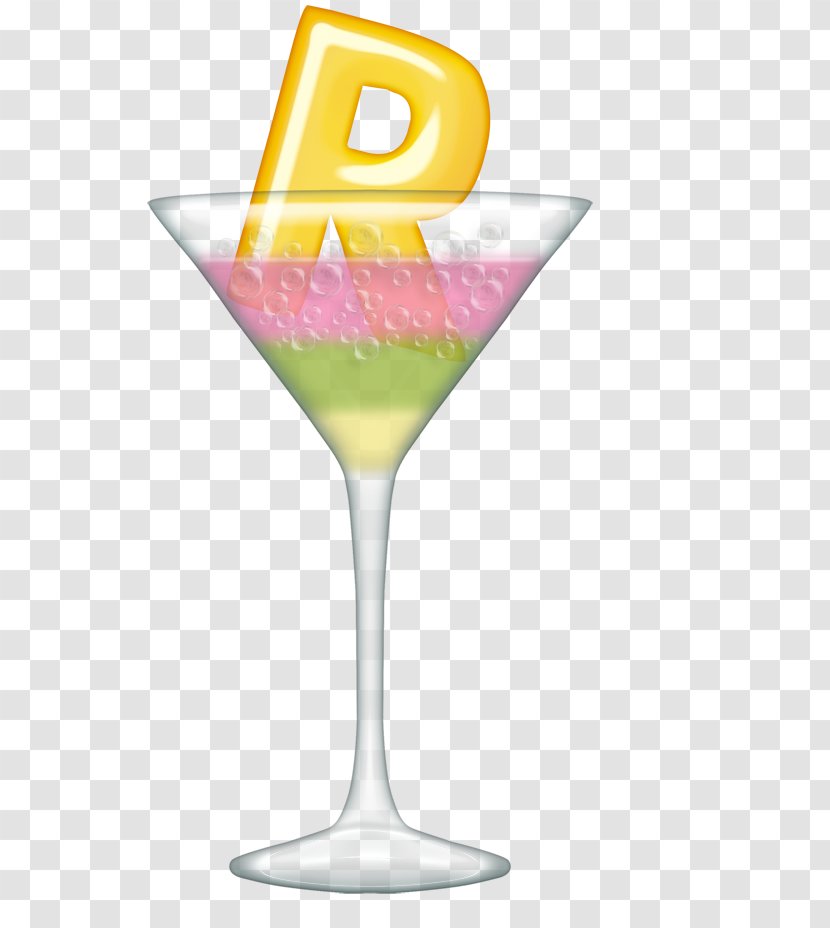Cocktail Garnish Letter Alphabet Martini - Drink - R Transparent PNG