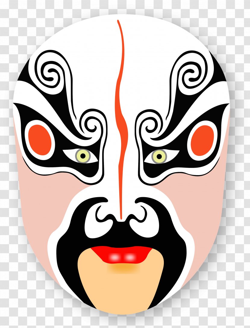 Peking Opera Painting Image Chinese - Mask - Cat Sad Face Transparent PNG