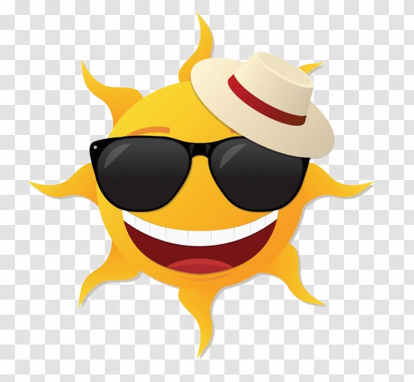 Cartoon Sunglasses - Summer - Sun Transparent PNG