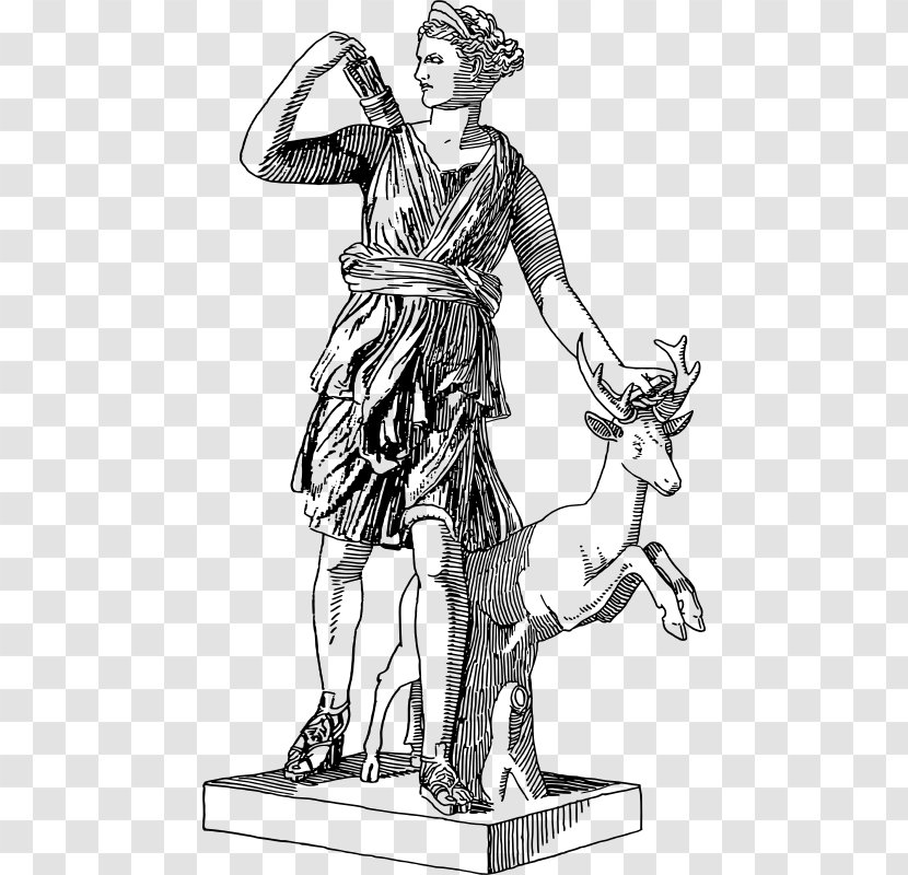 Artemis Triple Goddess Greek Mythology Clip Art Transparent PNG
