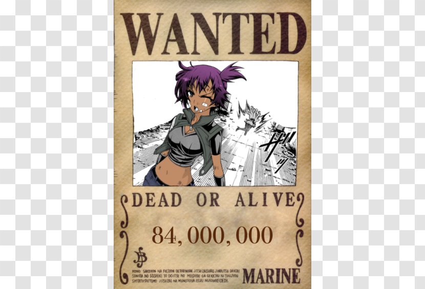 Wanted Poster Roronoa Zoro Brook Monkey D. Luffy One Piece Transparent PNG