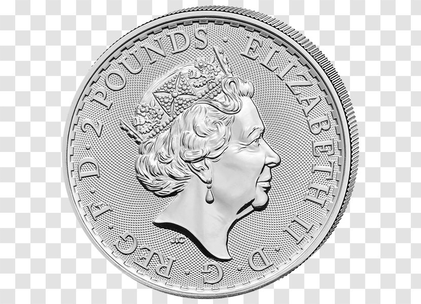 Britannia United Kingdom Silver Coin Bullion - Precious Metal Transparent PNG