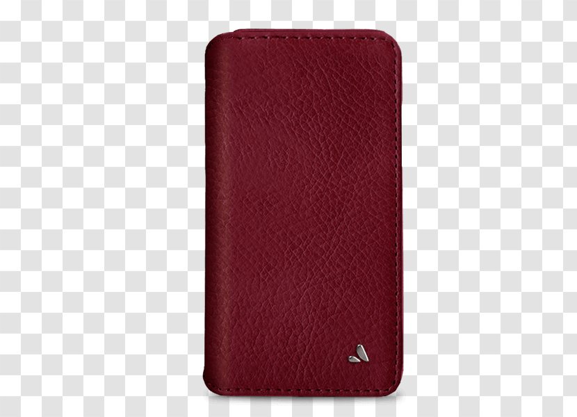 Leather Wallet - Red - Iphone Transparent PNG
