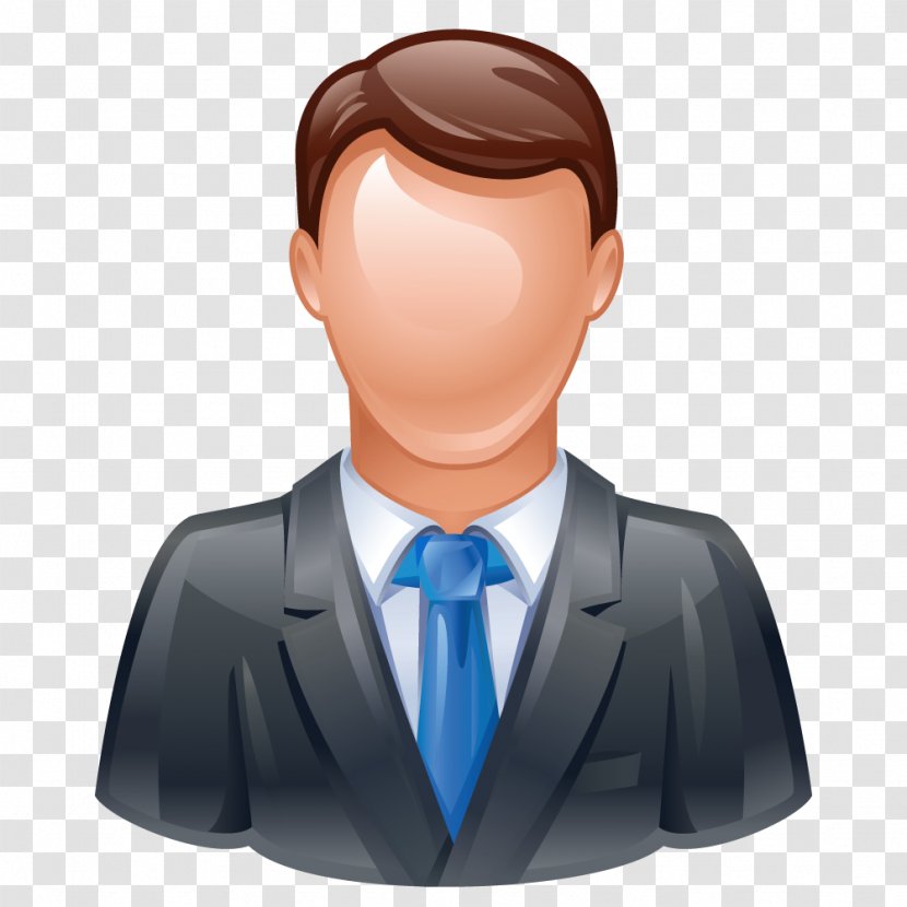 Clip Art - Businessperson - Man Icon Transparent PNG