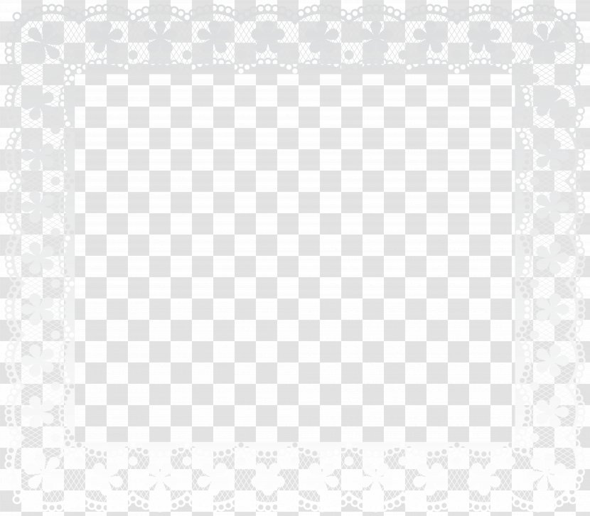 Black And White Pattern - Area - Lace Border Frame Clip Art Image Transparent PNG