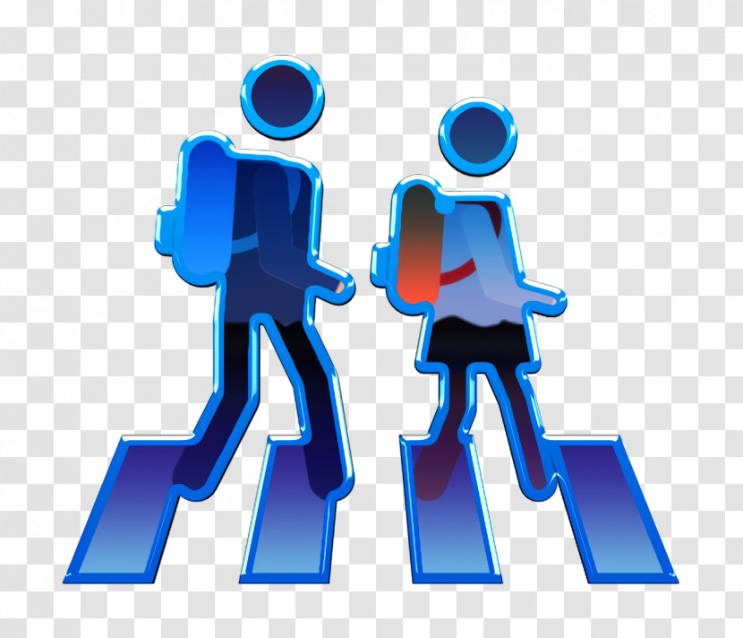 Pedestrian Icon Students Icon Back To School Pictograms Icon Transparent PNG