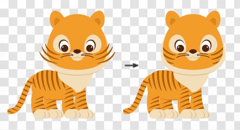 Tiger Cat Cartoon Illustration Image - Felidae - Carnivore Transparent PNG