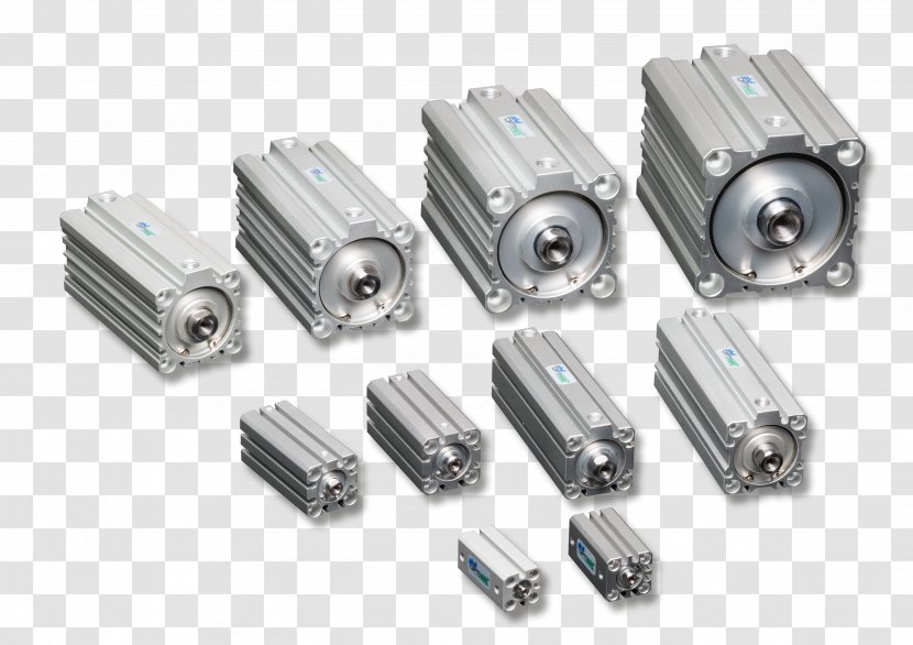 Pneumatic Cylinder Pneumatics Actuator Hydraulic - Hydraulics - Cast Transparent PNG