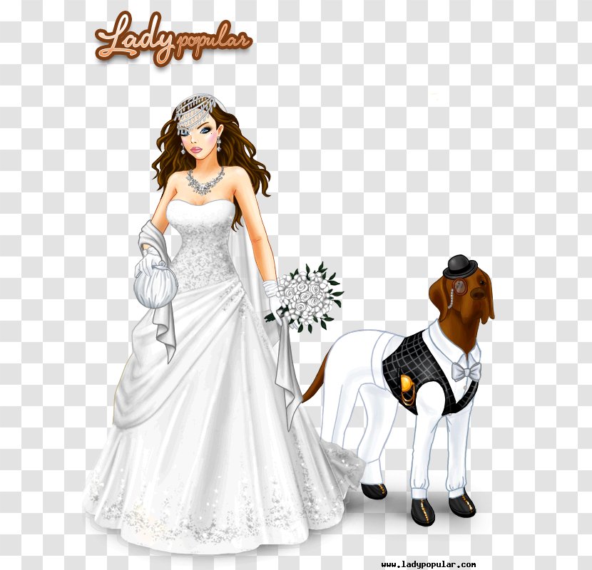 Wedding Dress Lady Popular Bride Gown - Figurine Transparent PNG