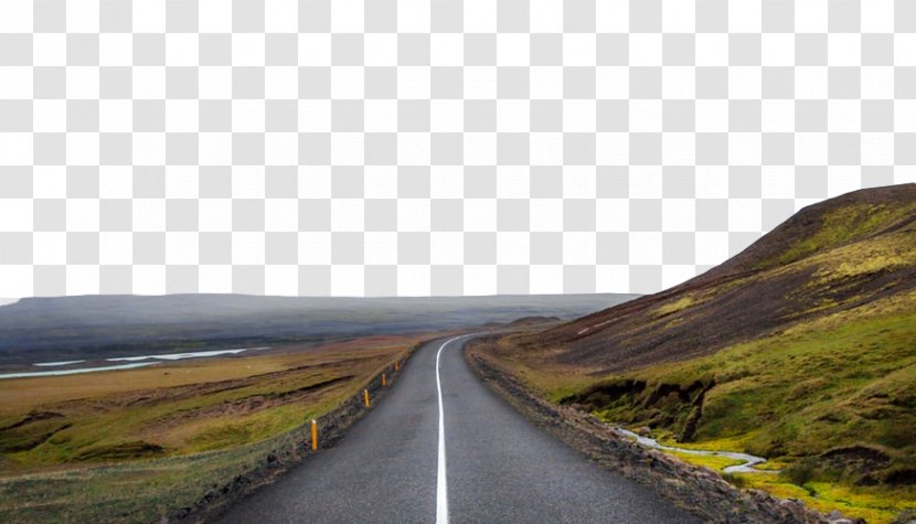 Road Highland Natural Landscape Asphalt Nature - Sky Thoroughfare Transparent PNG