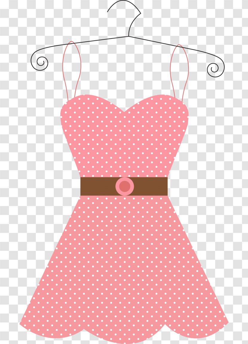 Party Paper - Drawing - Day Dress Polka Dot Transparent PNG