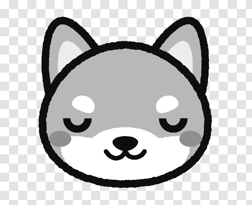 Whiskers Dog Drawing Art - Black And White Transparent PNG