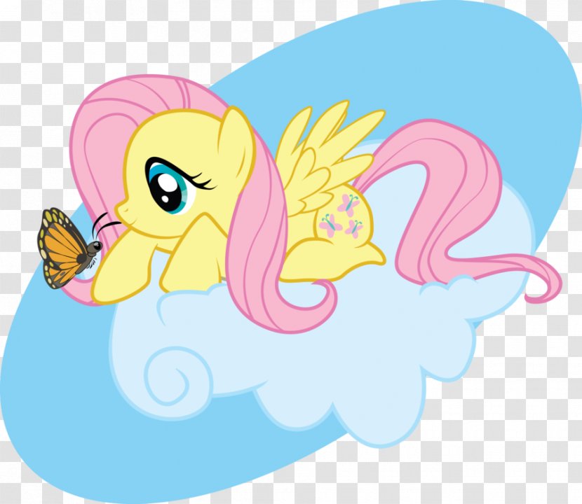 Fluttershy Monarch Butterfly Pony Rainbow Dash - Flower Transparent PNG