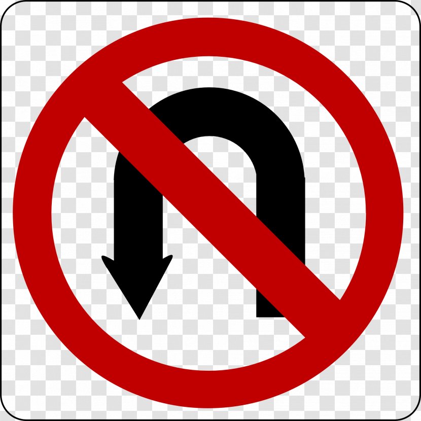 U-turn Traffic Sign Road One-way - Signs Transparent PNG
