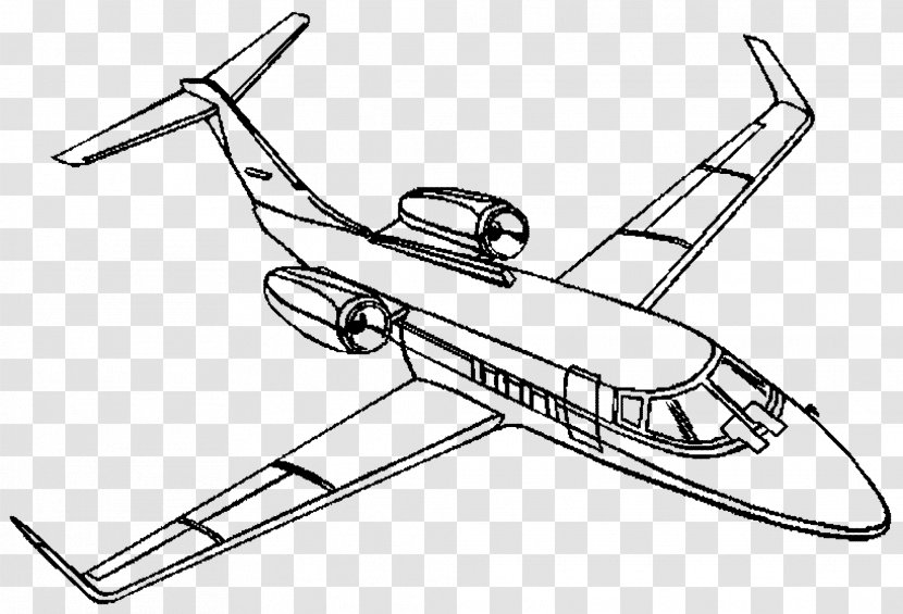 Airplane Coloring Book Fixed-wing Aircraft Jet - Page Transparent PNG