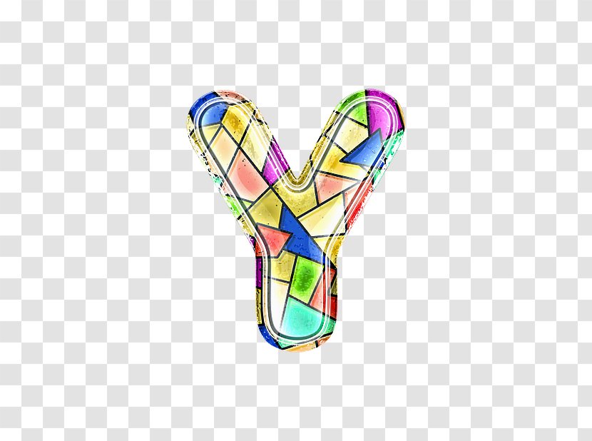 Letter Y Stained Glass - Shoe Transparent PNG