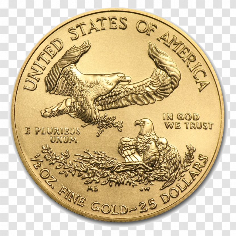 American Gold Eagle Bullion Coin Uncirculated - Metal Transparent PNG