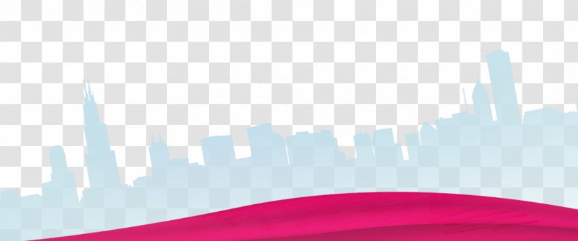 Brand Pattern - Magenta - Hand-painted City Transparent PNG
