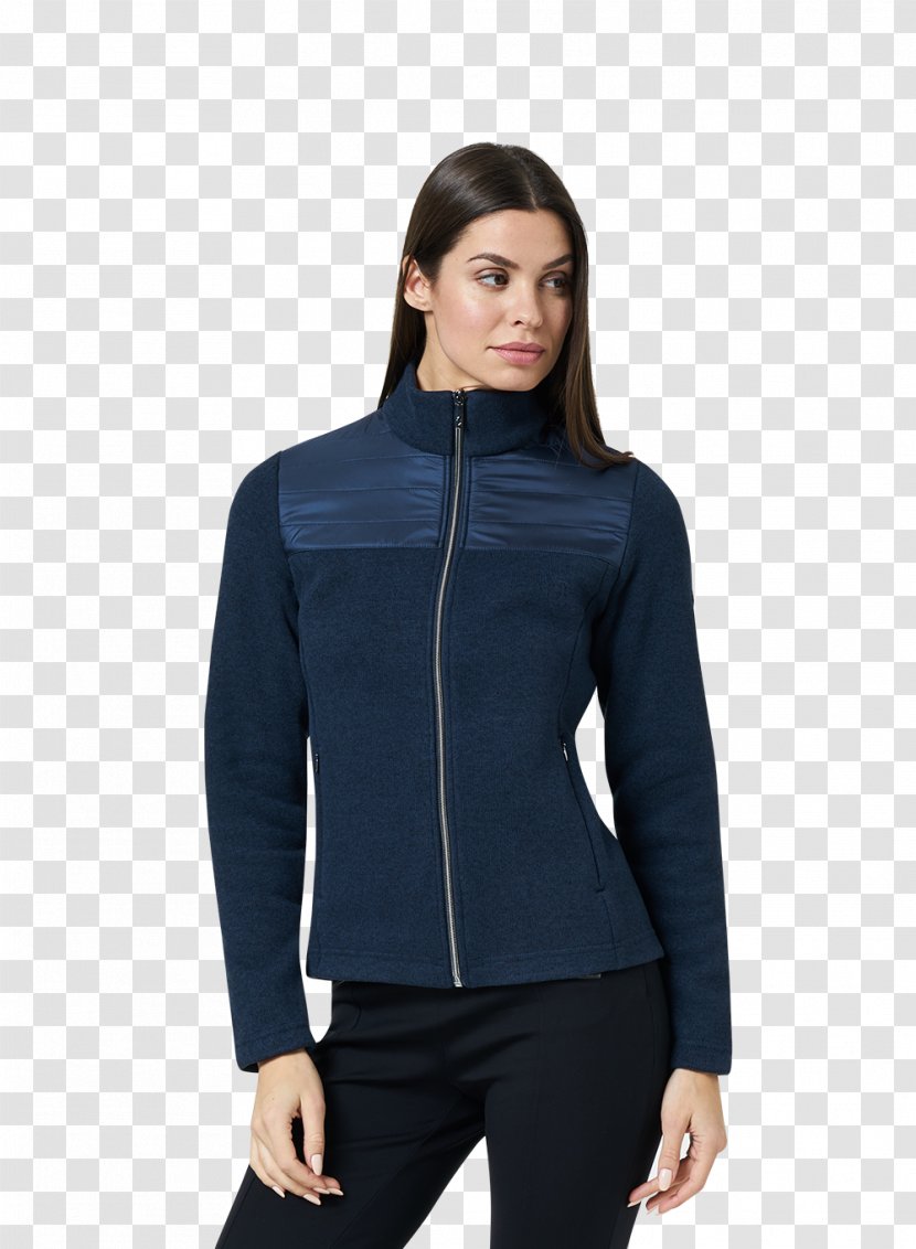 Sleeve Shirt Blouse Sweater Polar Fleece - Navy Blazer Transparent PNG