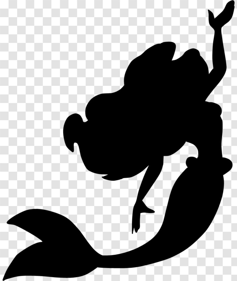 Ariel Silhouette Disney Princess Part Of Your World Clip Art - Mermaid Transparent PNG