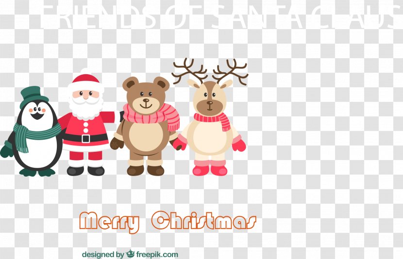 Santa Claus Reindeer Christmas Ornament - Frame - Cute Role Transparent PNG