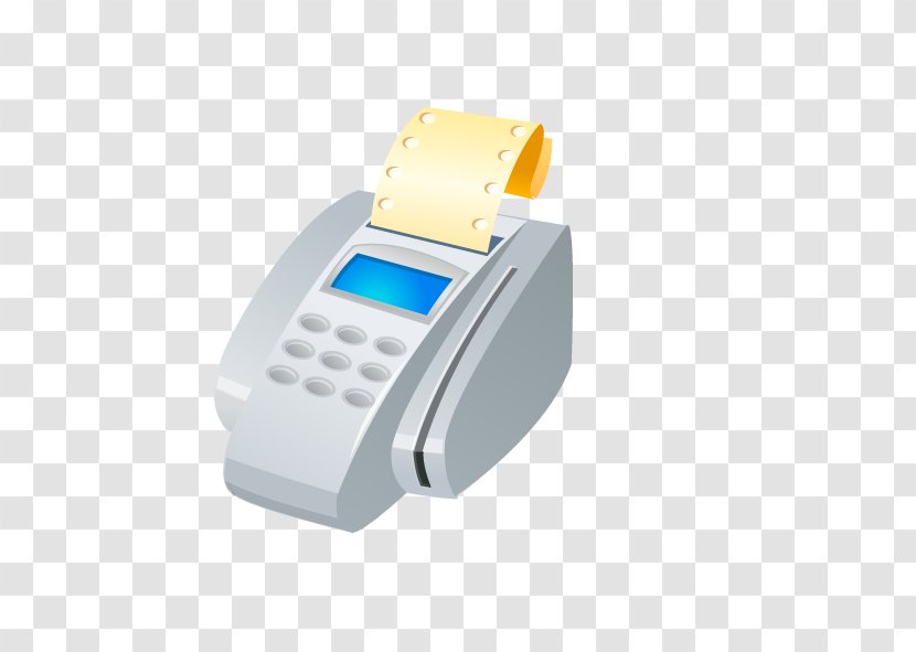 Point Of Sale Machine - Credit Card - Printer Transparent PNG