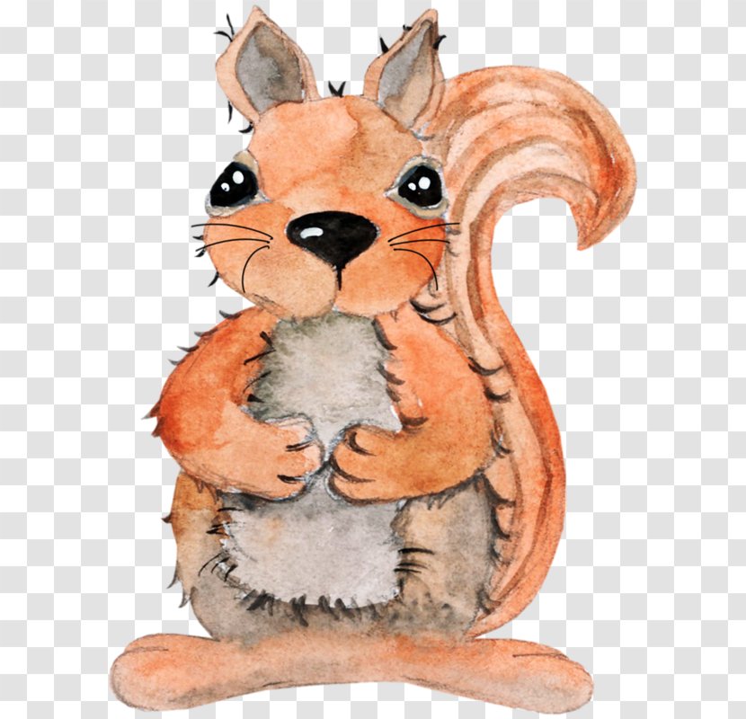 Squirrel Cartoon - Tree - Whiskers Tail Transparent PNG