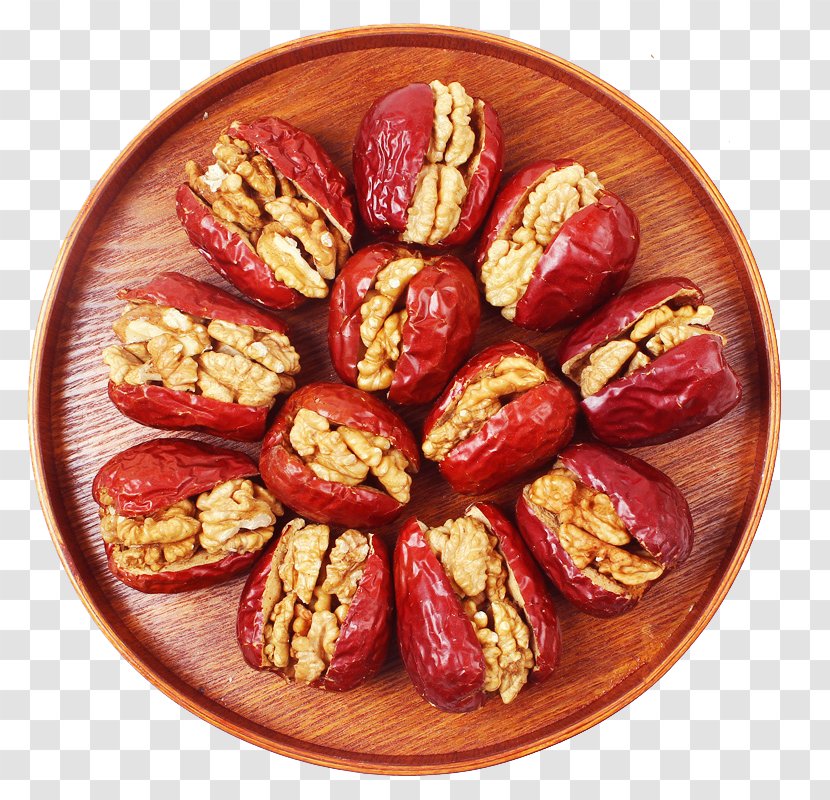 Date And Walnut Loaf Jujube Dried Fruit - Superfood Transparent PNG
