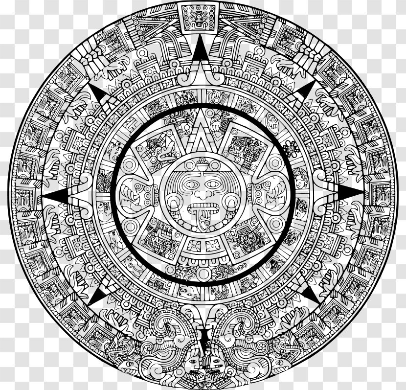 Aztec Calendar Stone Clip Art - Cipactli Transparent PNG